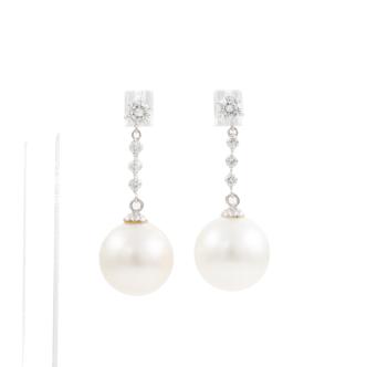 12.2mm South Sea Pearl Drop Earrings
