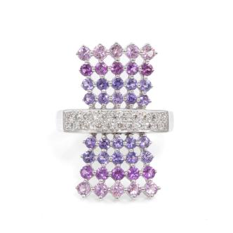 2.07ct Sapphire & Diamond Ring