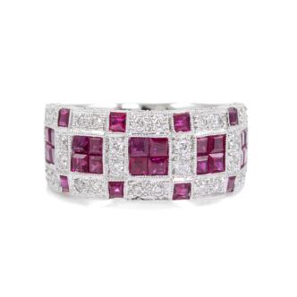 2.18ct Ruby and Diamond Dress Ring