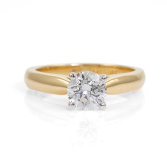 0.81ct Diamond Solitaire Ring GIA E SI2