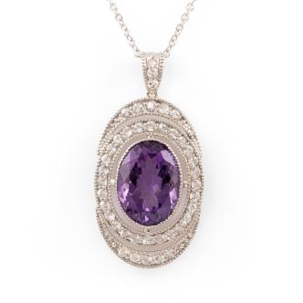 8.70ct Amethyst and Topaz Pendant