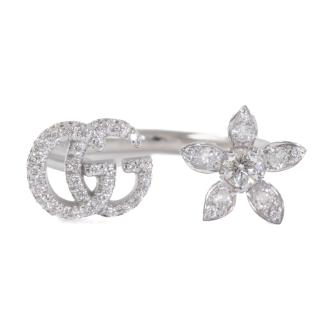 Gucci Flora GG Open Diamond Ring
