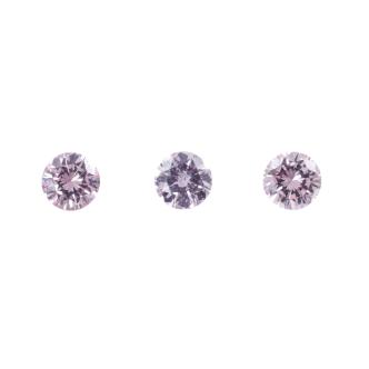 3 Argyle Origin Pink Diamonds totalling 0.07ct