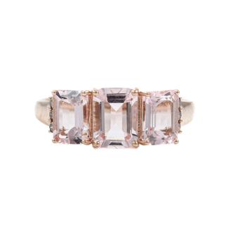 2.20ct Morganite and Diamond Ring