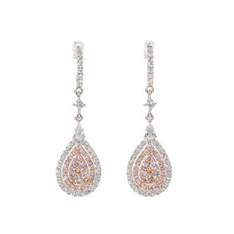 Hardy Brothers Pink & White Diamond Earring